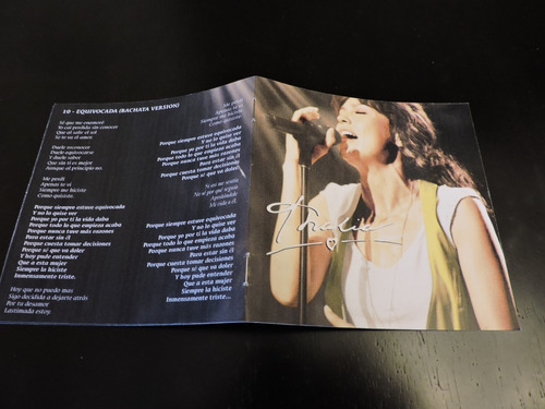 Thalía - Primera Fila - Un Año Después Cd/dvd Con Cancionero