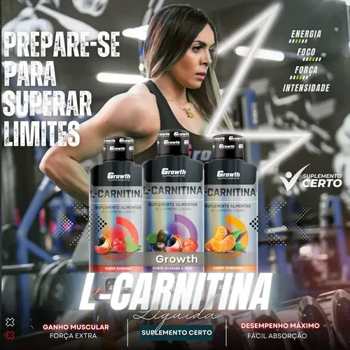 l carnitina growth liquida L-carnitina Lquida 2000 420ml - Supplements Vit B5 Guaran L-carnitina lquida 2000 (420ml) |