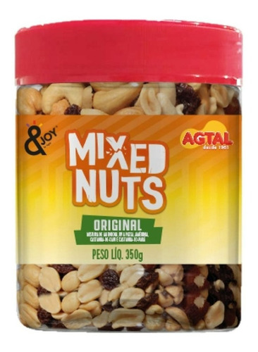 Mixed Nuts Original Agtal &joy 350g Mix De Castanhas E Amen