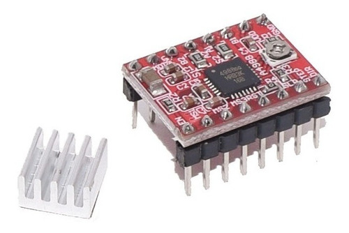2 Driver Motor De Passo Drv8825 Tmc2208 Tmc2225 A4988