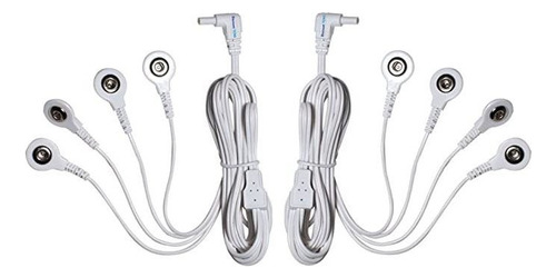 Tens Cables De Plomo, Dubler De Puertos, 4 Conectores Un Pre