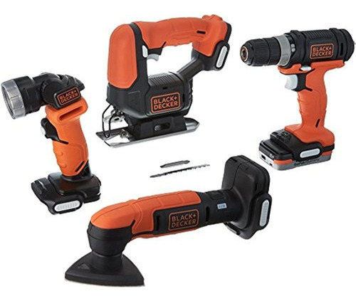 Kit Combinado De Taladro Inalámbrico Black + Decker Gopak, 4