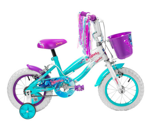 Bicicleta Para Niñas R12 Spark Llantas Aire Y Entrenamiento Color Azul