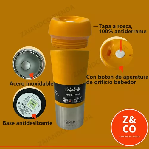 Vaso Cafe Termico Acero Inoxidable Frio Calor Keep 400ml