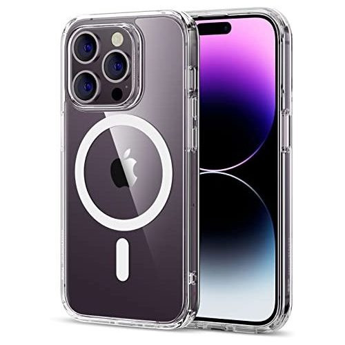 Funda Magnetica Hibrida Para iPhone 14 Pro Transparente