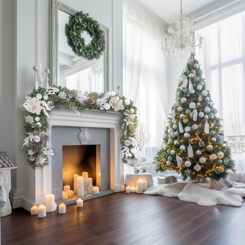 Guirnalda De Navidad Preiluminada 180 Cm 35 Luces Led
