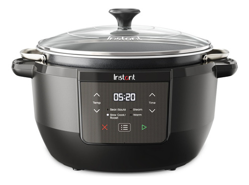 Instant Superior Cooker 7.5qt Olla De Cocción Lenta Y Mult. Color Negro