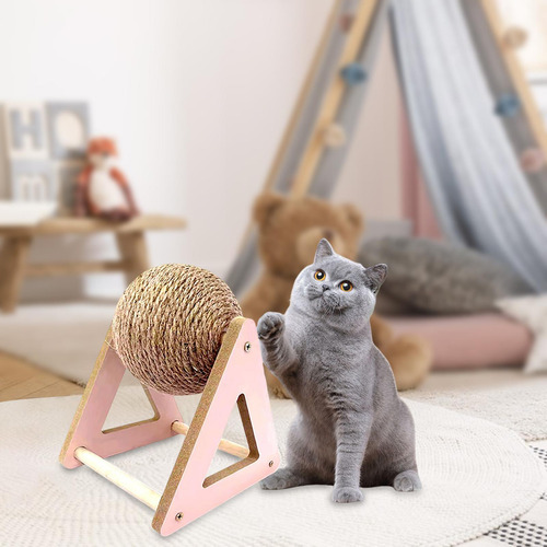 Cuerda Interactiva De Sisal Con Forma De Bola Giratoria Para