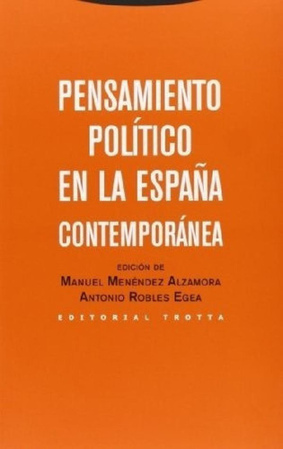 Libro - Pensamiento Politico En La España Contemporanea - M