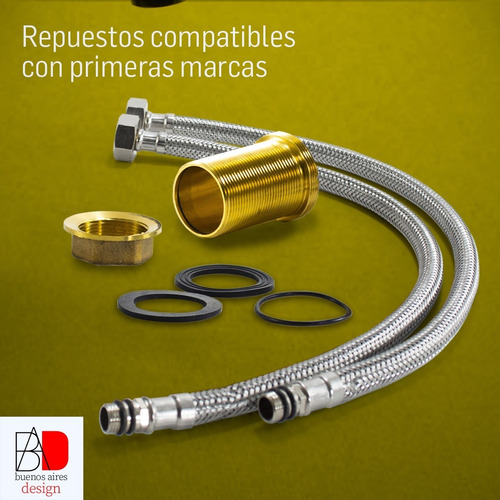 Imagen 9 de 10 de Grifería Monocomando Cocina Canilla Grifo Mezclador Flexible