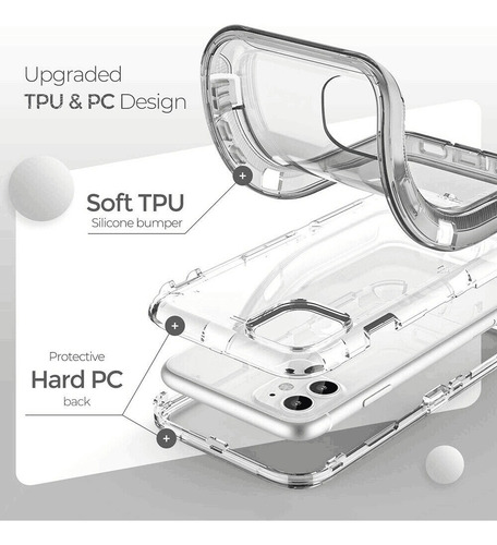 Funda De Protectora Para iPhone Carcasa De Silicona Cristal