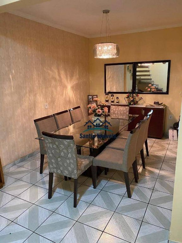 Imagem 3 de 17 de Sobrado De 260 M² Com 03 Quartos À Venda, Por R$ 636.000 - Parque Novo Oratório - Santo André/sp - So0424