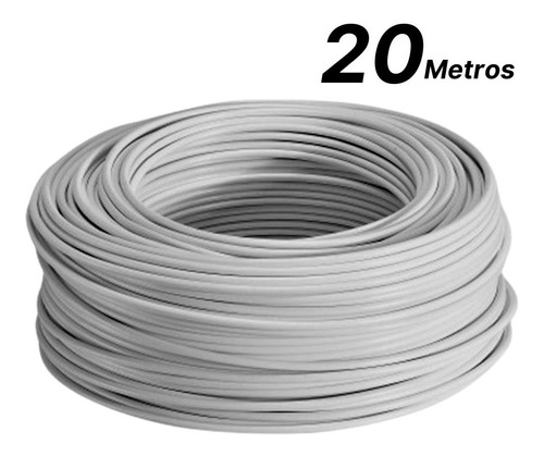 Cable Coaxial Rg6 Blanco, 0.4v Por Metro Somos Tienda Fisica