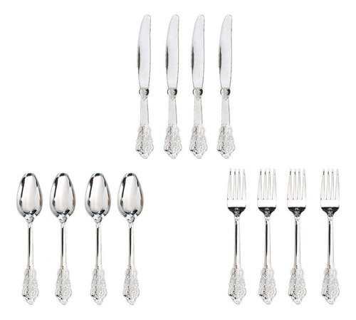 2 Cubiertos Desechables Tenedores De Plástico Cucharas