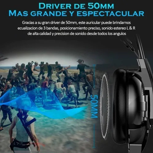 Imagen 4 de 10 de Auriculares Gamer Gaming Edition Pro Rgb Pc Ps4 Xbox Led