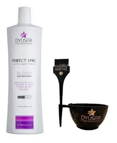 Escova Progressiva Perfect Unic Blond 1l Dyusar + Brinde