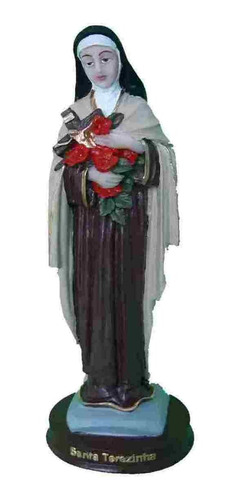 Imagem 1 de 4 de Santa Teresinha Do Menino Jesus Imagem Em Resina Com 20 Cm