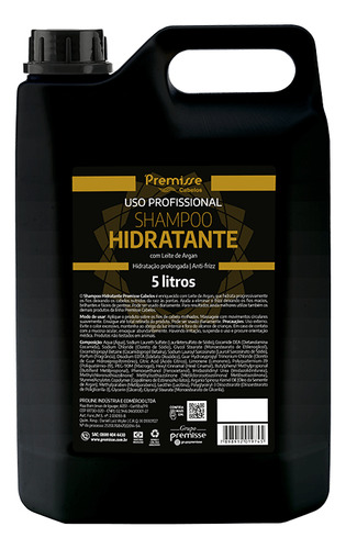 Shampoo Premisse Galão 5 L - Hidratante