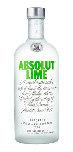 Vodka Absolut Lime 750 Ml