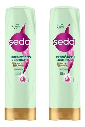  Condicionador Seda 325ml Prebioticos+biotina-kit C/2un