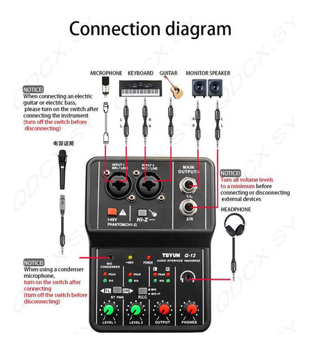 Mixer Channels Audio Card Interface Usb Live