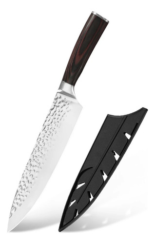 Cuchillo Japonés Profesional Santoku 8 Pulgadas Para Carnes 