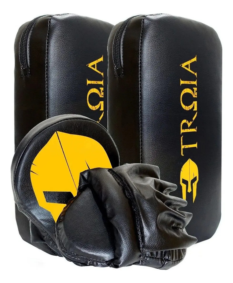Kit Aparador de Chute e Manopla Muay Thai Troia Sport PU