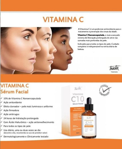 Sérum Facial Vitamina C10 Tracta 30 Ml - 1 Unidade