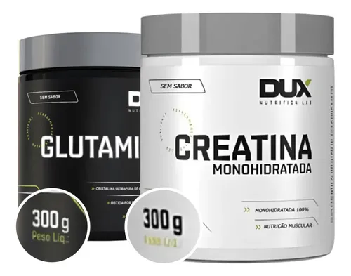 Kit Glutamina 300g Creatina Monohidratada 300g Dux…