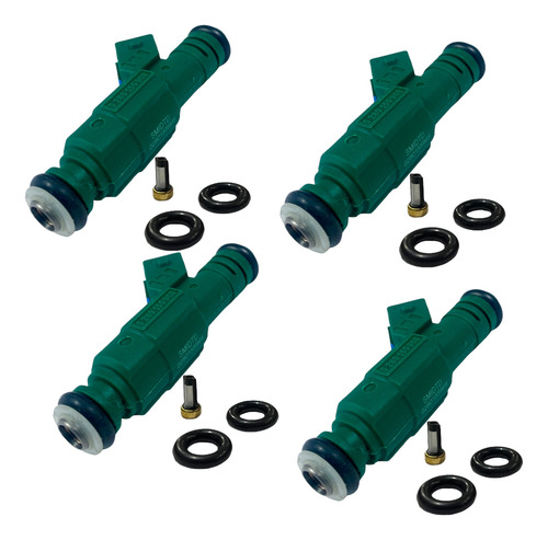 4 Inyectores Gasolina Verde Ford Mustang V8 5.0l 11-18
