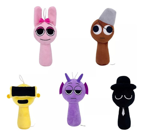 5 Pcs Peluches De Peluche Spronki, Muñecas Navideñas