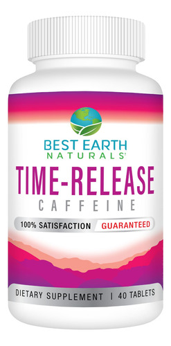 Best Earth Naturals Cafeina Time Release Con L-tirosina, Vit