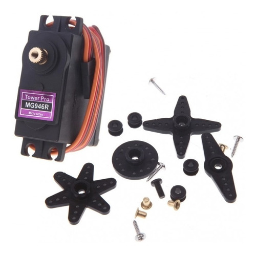 Mg946r Servo Metal Gear 13kg De Torque Analogico Peso 55 Grs