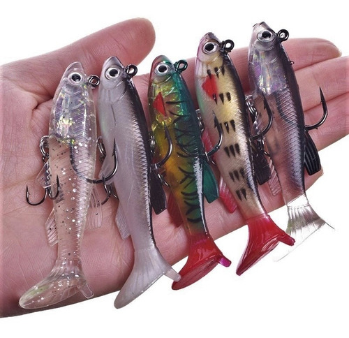  Señuelos Pesca Blando Tipo Pez Silicona 7.8cm 12g