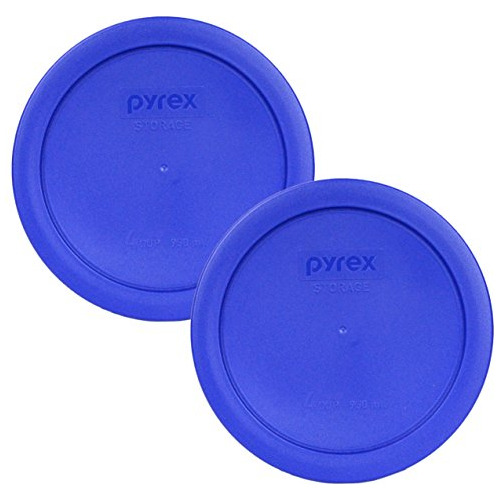 Pyrex 7201-pc Cadet Blue Round 4 Cup Tapa De Almacenamiento 