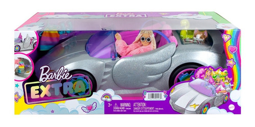 Barbie Auto Convertible Extra - Color Plata Set - Original (Usado)