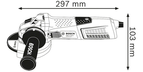 Amoladora 4-1/2(115mm) Gws 13-125 Ci Bosch 1300 Watts Alemán