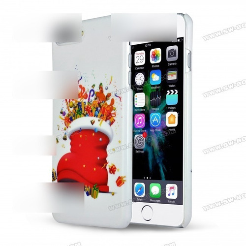 Forro Case iPhone 7 Plus Navidad Christmas Acrilico Nuevo