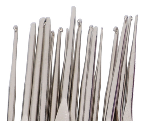 Set De Ganchillo Aluminio Multicolor Diy De Punto 30pcs