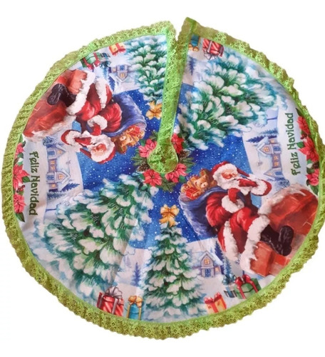Pie De Árbol Mediano 83 Cm De Diametro Santa Claus