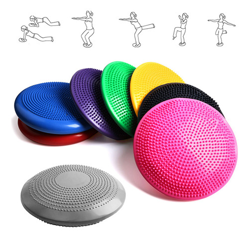 Disco De Yoga De 33 Cm Con Bomba Manual Gratuita, Cojín Iata