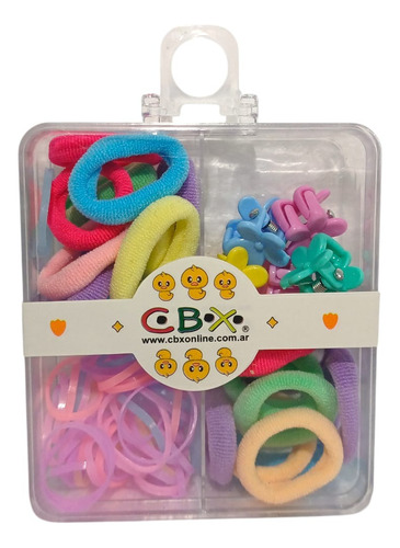 Caja Surtida Broches Colitas Gomitas Para El Pelo Cbx Caja Surtida