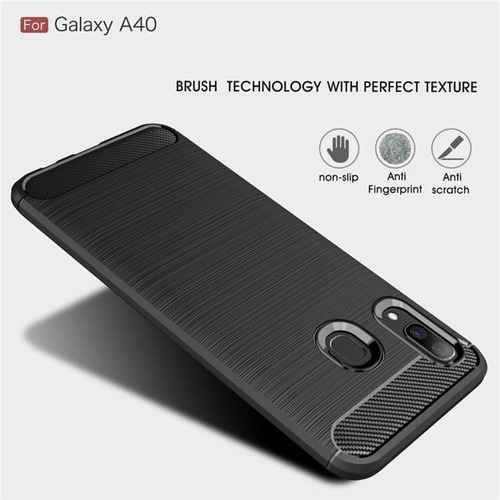 Funda De Tpu De Fibra De Carbono Con Textura Cepillada Para