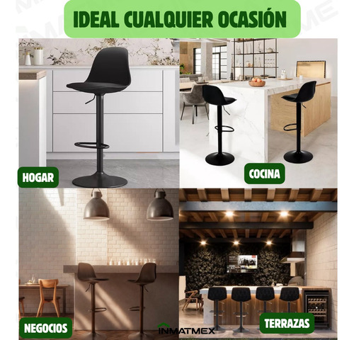 Silla Banco Eames Taburete Ideal Para Barra Comedor 1 Pieza