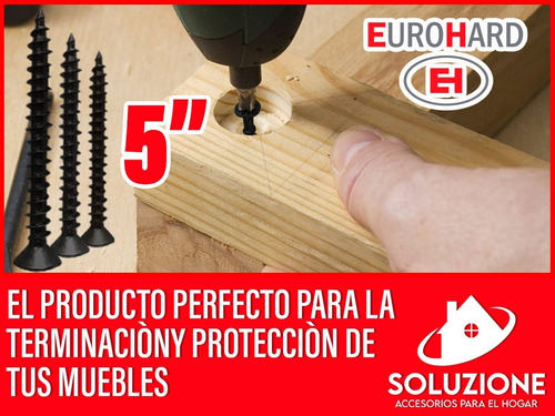 Tornillo Autoperforante 3,5 X 50 X 4000 Unid Eurohard Negro