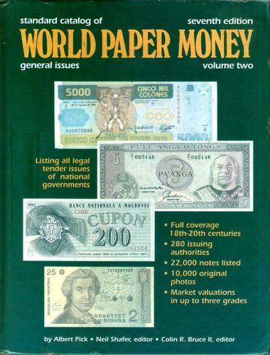 Catálogo De Cédulas World Paper 7ª Edição- Raro -cod 289