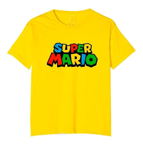 Polera Estampada Mario Bros 001 Niño/hombre