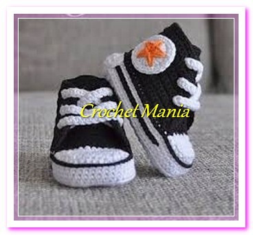 tenis converse hecho en crochet