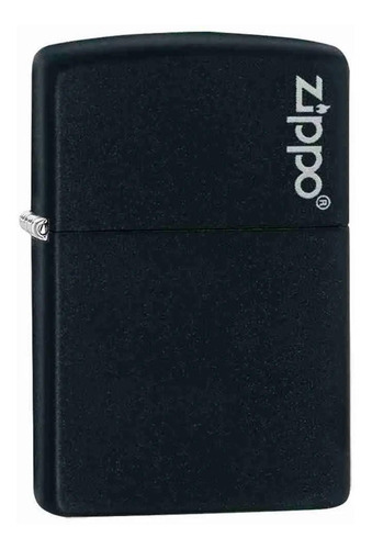 Imagen 1 de 1 de Encendedor Zippo Classic Black Matte Logo Zp218zl