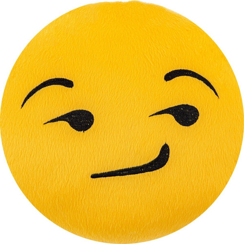 Almofada Bordada De Pelúcia Emoji/tamanho: 45 Cm X 45 Cm Cor Várias Desenho Do Tecido Hum